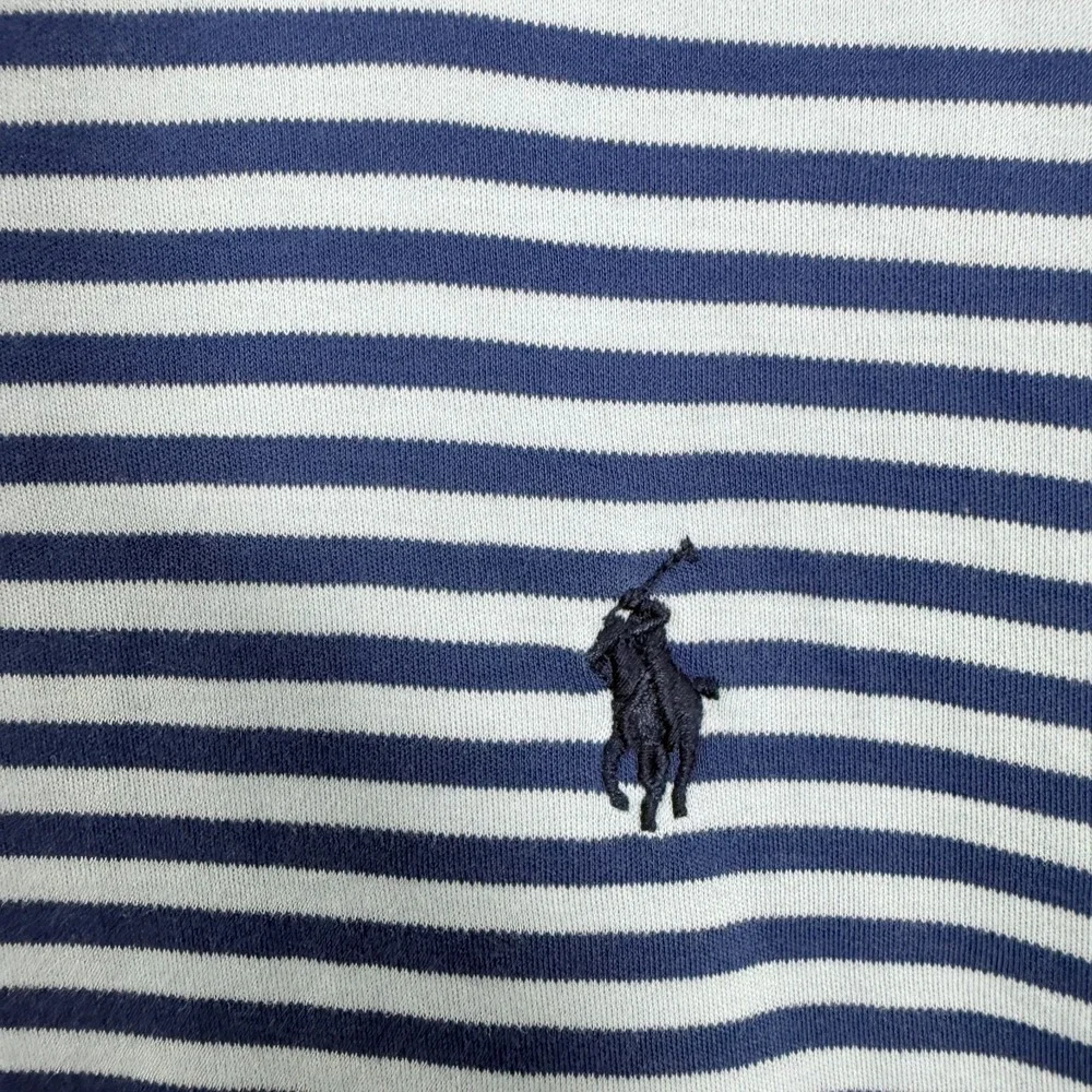Polo Ralph Lauren Polo Shirt Mens XL Blue Stripe Classic Fit Pony